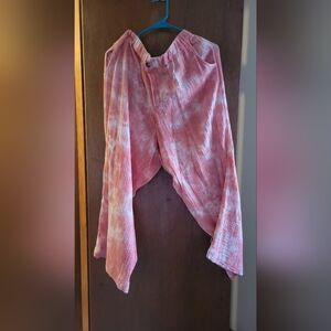 Wonderly Pink Tie-Dye Wide Leg Pants